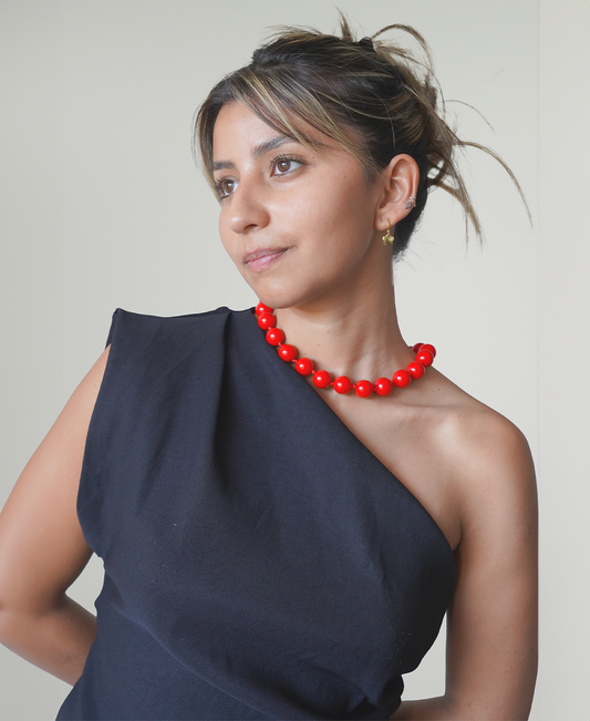 Collar Balls Rojo