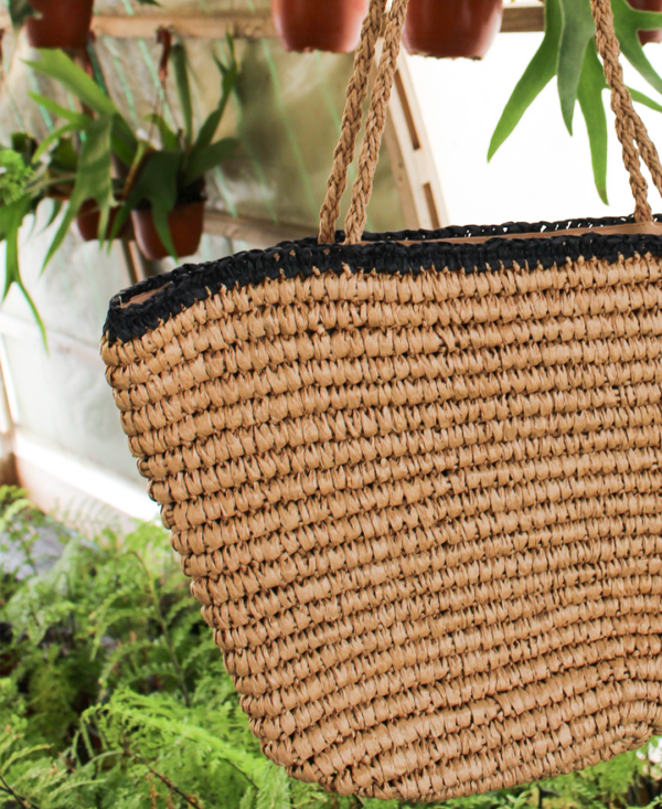 Bolso Fibra Natural Terra Nero - Imagen 2