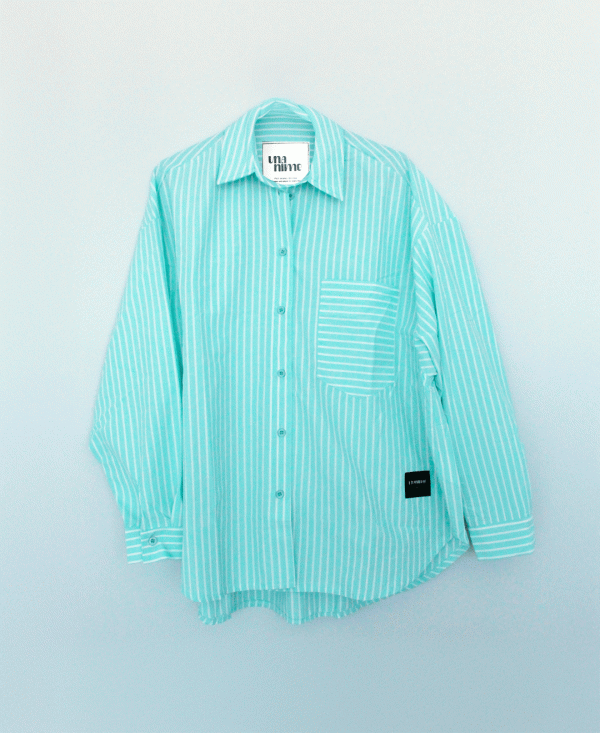 Camisa Menta Lineas - Imagen 2
