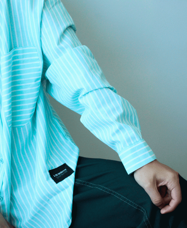 Camisa Menta Lineas - Imagen 3