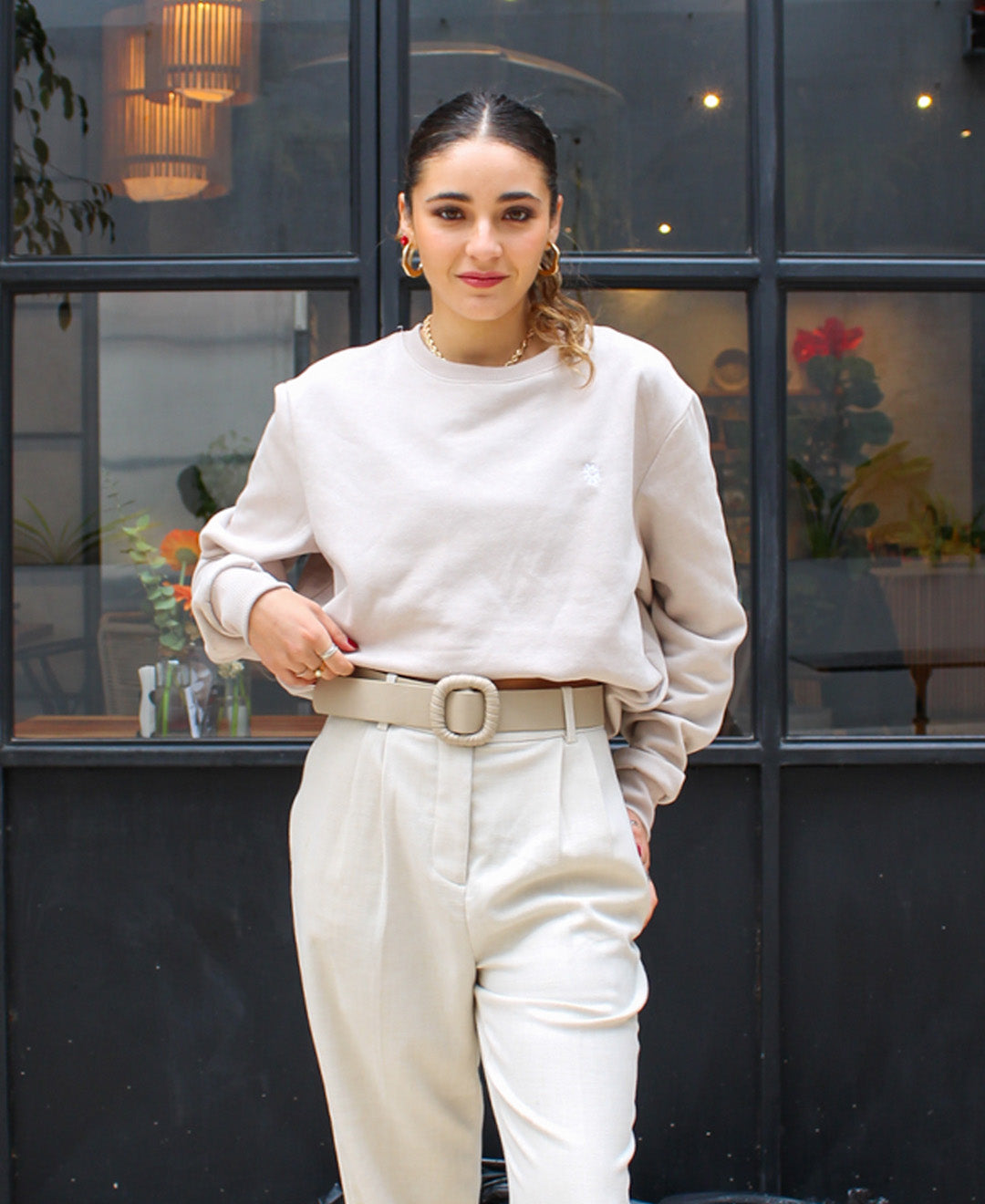 Hoodie State Polo Beige - Imagen 3